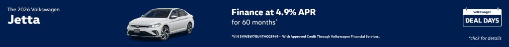 2026 Volkswagen Jetta – Finance at 4.9% APR for 60 Months