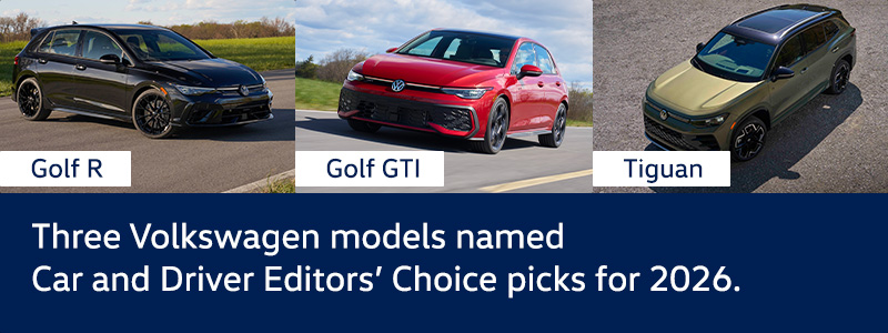 Why VW GTI, Golf R & Tiguan Made Car and Driver 2026 List