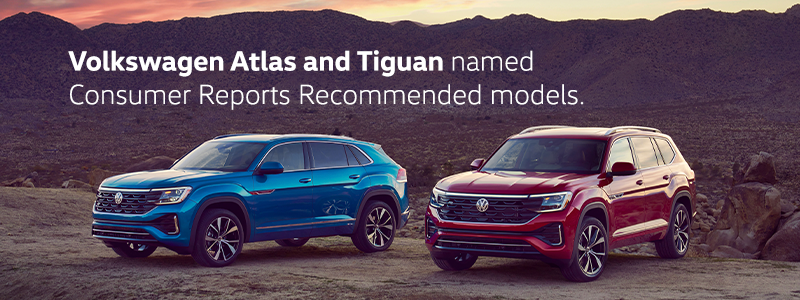 2026 Volkswagen Atlas and Tiguan earned Consumer Reports Recommended status